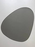 Серветка під тарілку підживлювач PU-шкіру 45*37 см форма пелюстки сталь сірий для дому та ресторану