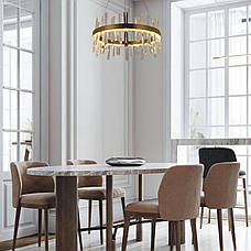 Бронзова 60см кругла люстра led 80W з пультом (918-LP451 BRONZE), фото 6