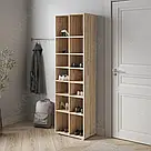 Високий вертикальний взуттєвий стелаж на 14 комірок Полки для взуття в передпокій Стелаж під взуття з ДСП, фото 3