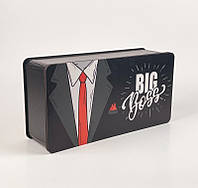 Прямоугольная коробка "Big Boss" черного цвета для самостоятельного наполнения