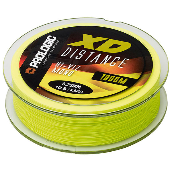 Волосінь Prologic XD Distance Mono 1000m 0.28mm 5.60kg 12Lb Hi-Viz Yellow