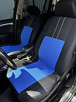 Автомобильные чехлы для Toyota Avensis (2003-2009) Pok-ter Economic с синей вставкой