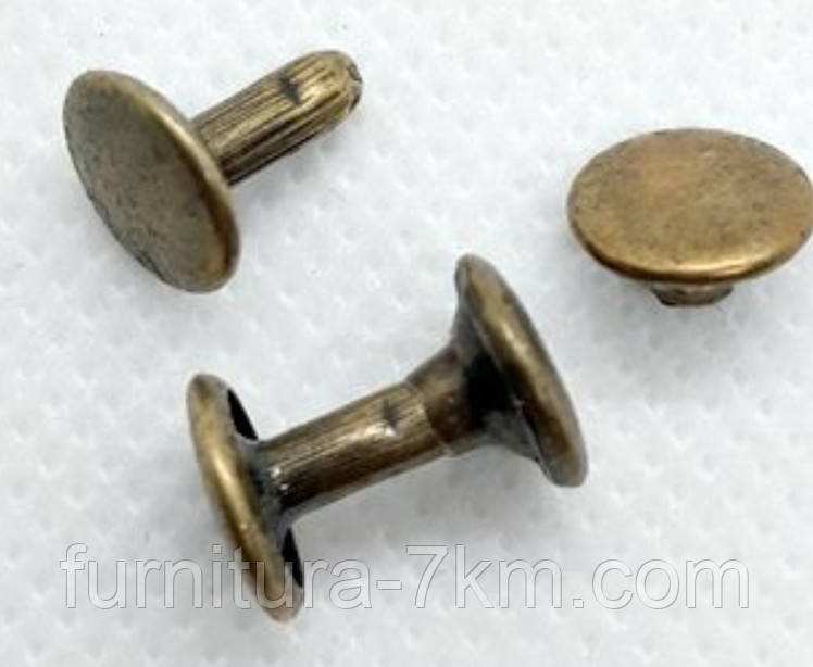 Хольтен двосторонній антик (бронзовий)   
12 мм × 12 мм, паковання/1000 шт., фото 1