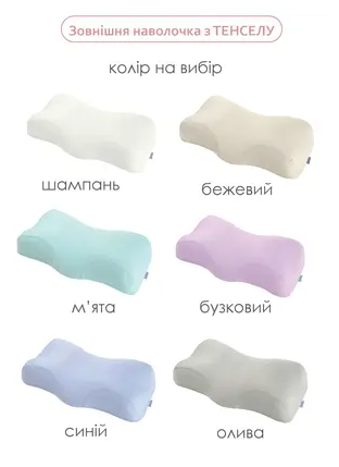 Ортопедическая подушка от морщин сна и утренней отечности (тенсел) (Memory Foam) - Beauty Balance Биория - фото 2 - id-p1301662213