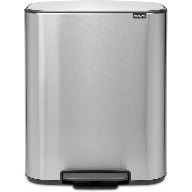 Бак для сміття Brabantia Bo Pedal Bin 2х30 л темно-сірий