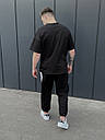 Літній комплект футболки та штани чоловічі чорний модель Воля, розміри: S, M, L, XL, фото 7