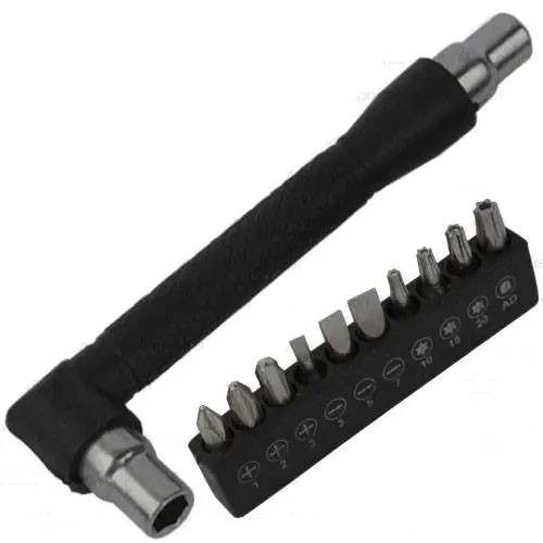 RT-1611 Набір, викрутка-ключ магнітна, 10бит, R Deer
