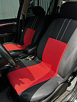 Автомобільні чохли для AUDI A4 2001>2007 B6 Pok-ter Economic з червоною вставкою