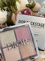 Палетка хайлайтеров и румяна Dior Backstage Glow Face Palette Highlight&Blush 004 (без коробочки)