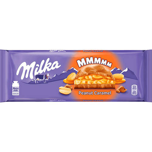Купить Milka шоколад Милка молочный с арахисом и карамелью 276 Г, цена ...