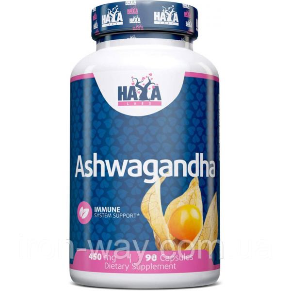 Адаптоген Ашваганда HAYA LABS Ashwagandha 450 mg 90 caps