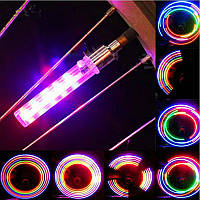 LED колпачки для велосипедных ниппелей , фонари для колеса, габарит, 5LED