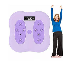 Обертовий тренажер диск з масажем для стоп Waist Twisting Disc з підрахунком калорій Торсійний диск