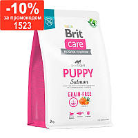 Brit Care (Брит Кеа) Dog Grain-free Puppy - Сухой беззерновой корм с лососем для щенков 3 кг