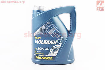 Олія 4T 10W-40 — напівсинтетична універсальна, "Molibden" 5L