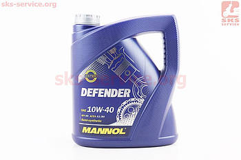 Олія 4T 10W-40 — напівсинтетична універсальна "DEFENDER", 4L