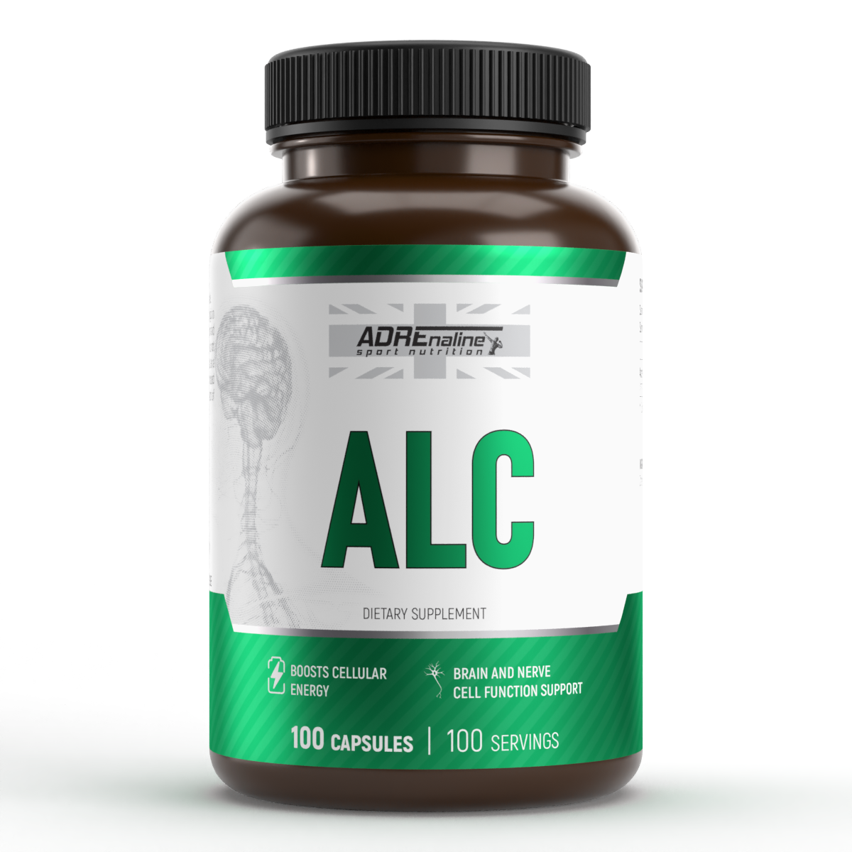 Жироспалювач Adrenaline Sport Nutrition Ацетил L-Карнітин 100 капсул