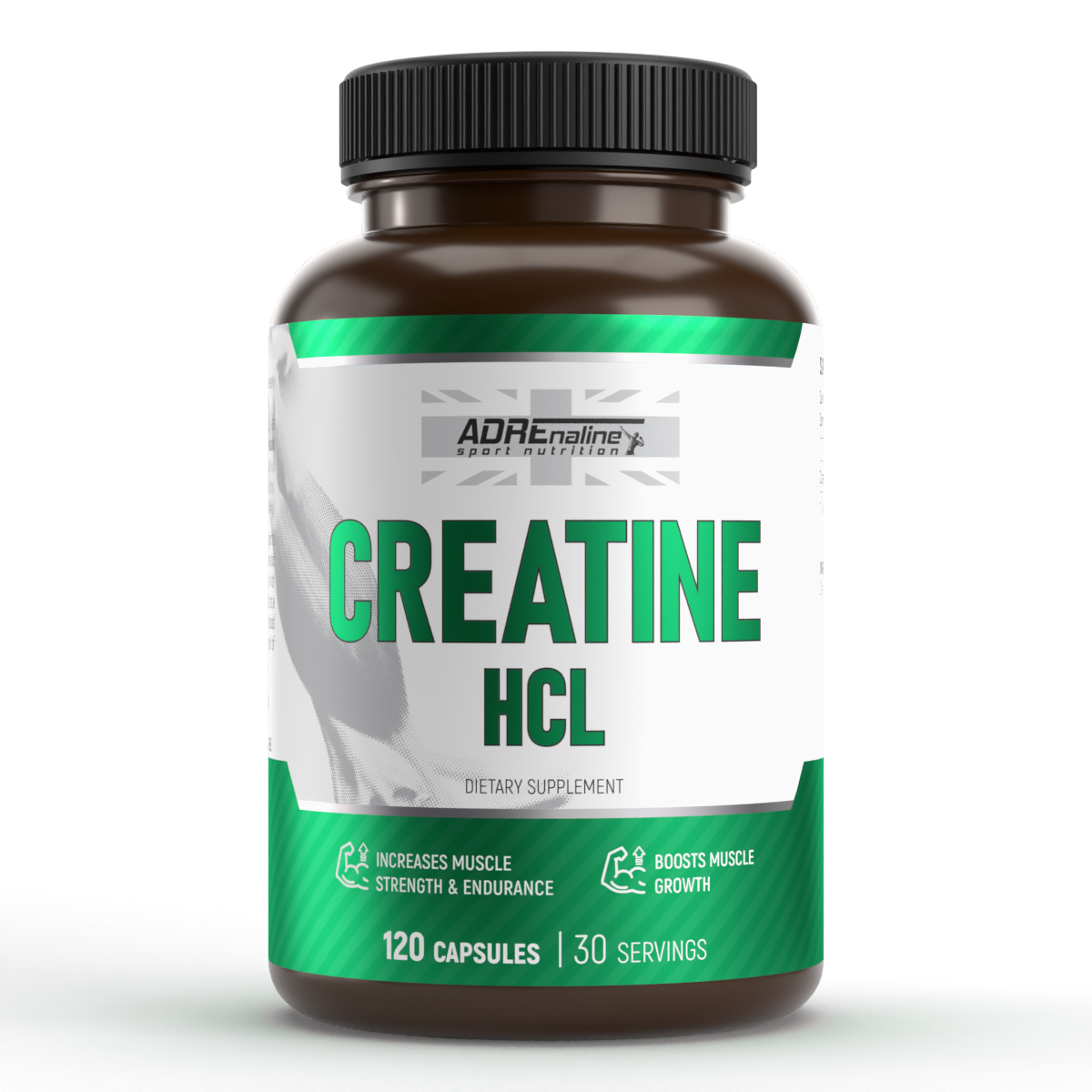 Креатин Adrenaline Sport Nutrition Creatine HCL гідрохлорид 120 капсул