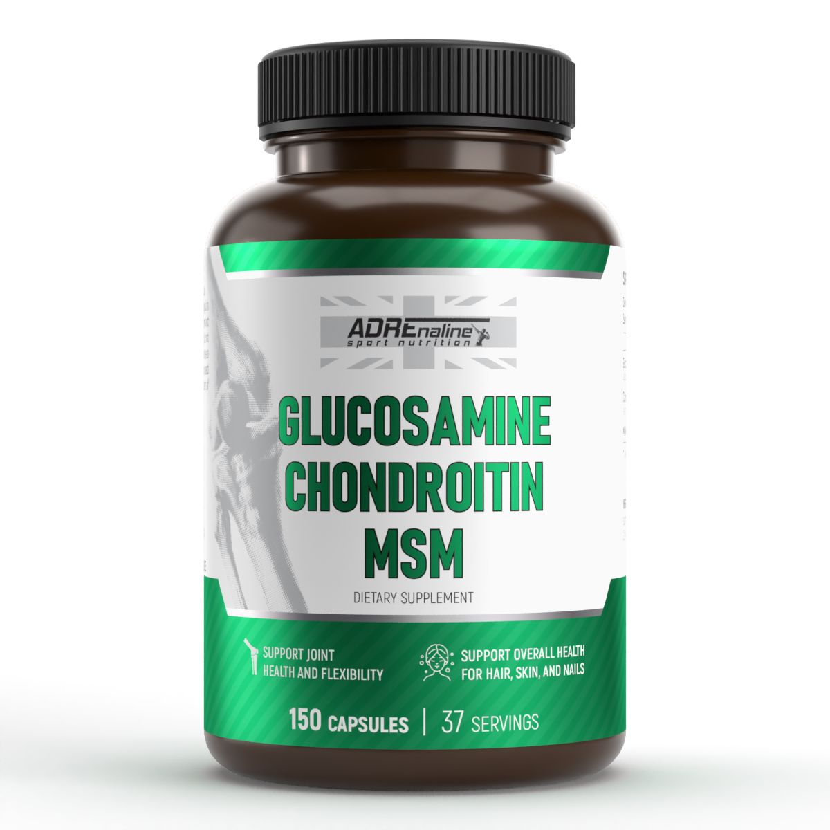 Комплекс для суглобів Adrenaline Sport Nutrition Glucosamine Chondroitin MSM 150 капсул