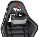 Комп'ютерне крісло Hell's HC-1003 Gray, фото 4