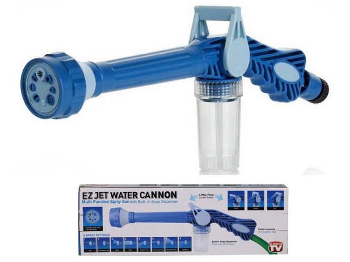 Розпилювач води насадка на шланг водомет із відсіком для мийних засобів Ez Jet Water Cannon