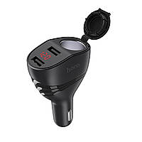 Автомобильное зарядное устройство HOCO Z34 Thunder power cigarette lighter car charger black