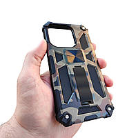 IPhone 13 Pro противоударный чехол Camouflage Armor камуфляж армия