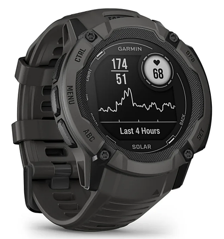 Смарт-годинник Garmin Instinct 2X Solar Graphite, фото 2