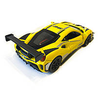 Машинка металева дитяча Ferrari Феррарі, жовта, Авто Експерт металопластик, 1:32, звук, світло, інерція, відчиняються двері,, фото 6