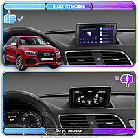 Штатна магнітола Lesko для Audi RS Q3 I (8U) Рестайлінг 2015-2018 екран 9" 2/32Gb Wi-Fi GPS Base 8 шт., фото 3