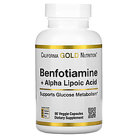 Бенфотиамин с альфа-липоевой кислотой (Benfotiamine+Alpha lipoic acid) 300 мг/150 мг 90 капсул