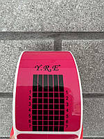 Форма для нарощування нігтів вузька YRE, малинова, 1шт