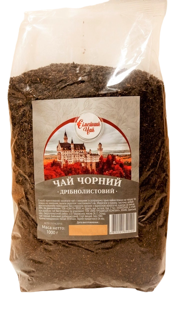 Чай чорний дрібнолистовий Сімейний 1000 грамів у м'якому пакованні