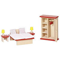 Деревянная мебель для кукол goki "Спальня" 11 предметов 51715G