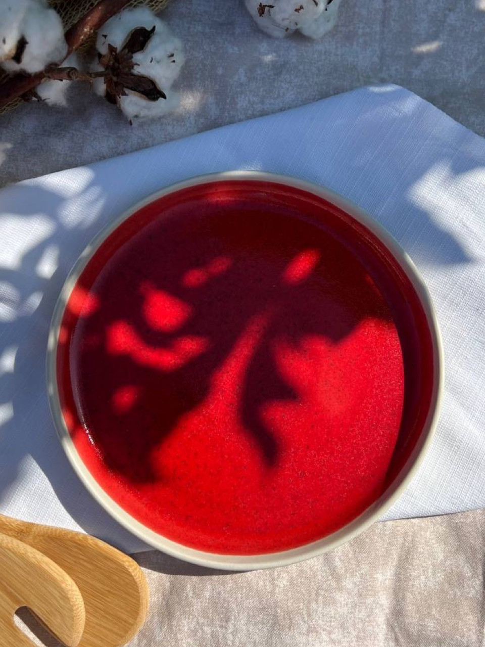 Тарілка кругла з бортиком 22 см, «Simple red»