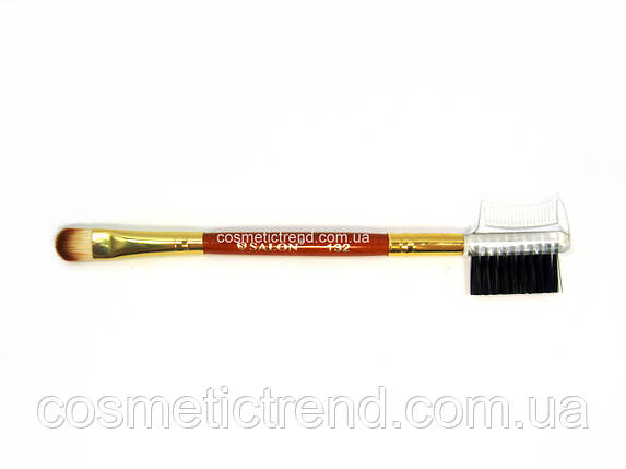 Пензель подвійний для очей і брів No 132 Salon Professional, фото 1