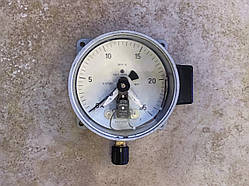 ЕКМ-1У Електроконтактний сигналізувальний манометр 25 кгс/см2 (Атм) Ф160 мм М20*1,5 (Стер-НОВІ!!!