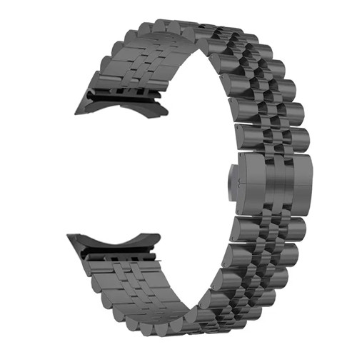 Браслет (5 ланок) ремінець для Samsung Galaxy Watch 7 / 6 / 5 pro / 5 / 4 чорний, фото 1