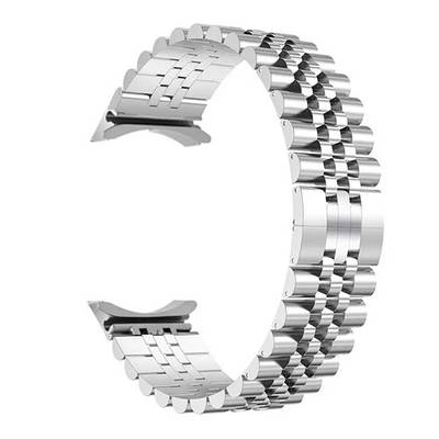 Браслет (5 ланок) ремінець для Samsung Galaxy Watch 7 / 6 / 5 pro / 5 / 4 срібний