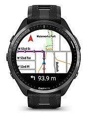 Годинник Garmin Forerunner 965 Carbon Grey DLC Titanium Bezel with Black Case -Black/Powder Grey Silicone Band, фото 2