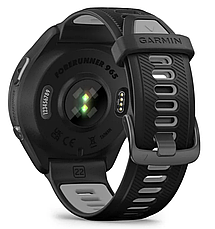 Годинник Garmin Forerunner 965 Carbon Grey DLC Titanium Bezel with Black Case -Black/Powder Grey Silicone Band, фото 2