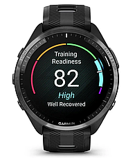 Годинник Garmin Forerunner 965 Carbon Grey DLC Titanium Bezel with Black Case -Black/Powder Grey Silicone Band, фото 3