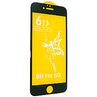 Защитное стекло 6D Premium для iPhone 6, 6S black