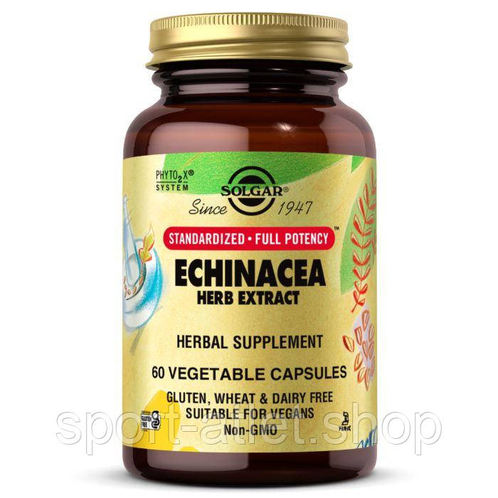 Натуральна добавка Solgar SFP Echinacea Herb Extract, 60 вегакапсул