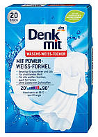 Серветки для прання білих тканин Denkmit 20 шт.
