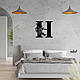 Панно Буква H 15x15 см - Картини та лофт декор з дерева на стіну., фото 7