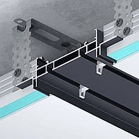 КАРНИЗ СКРЫТОГО МОНТАЖА CR1190 УНИВЕРСАЛЬНЫЙ АЛЮМИНИЕВЫЙ 1,0 М ЧЕРНЫЙ