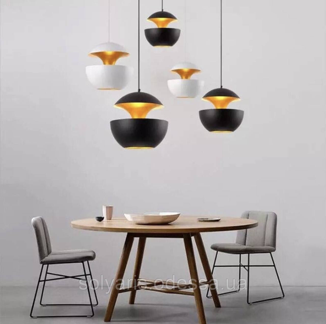 Люстра Loft It Apple 5501/1 36 см чорна,біла, фото 1