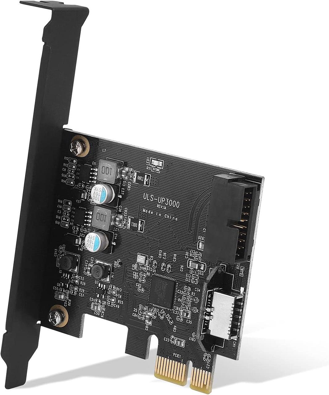 Карта розширення PCIe x1 to 19Pin USB 3.0 Header and Type E (A Key)