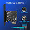 Карта розширення PCIe x1 to 19Pin USB 3.0 Header and Type E (A Key), фото 3